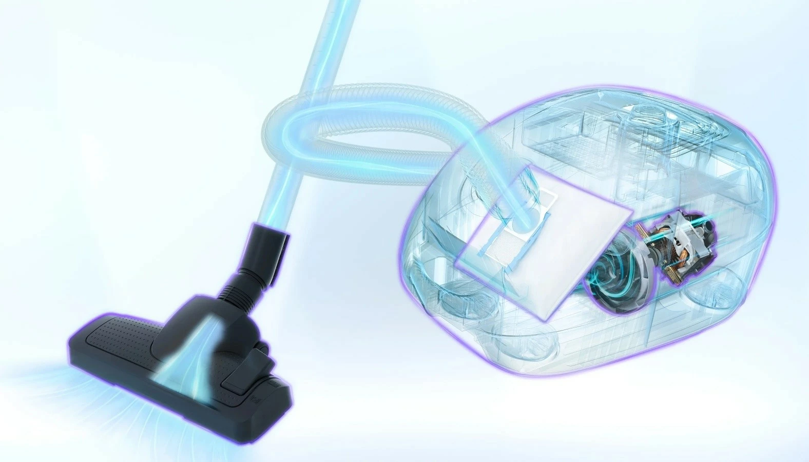 Fshesë me qese, Bosch, BGB6SIL1, ProSilence 66 dB, filtër HEPA, rreze 12 m, e bardhë