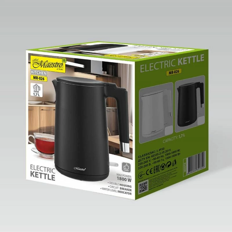 Çajnik elektrik MAESTRO MR-026, i bardhë