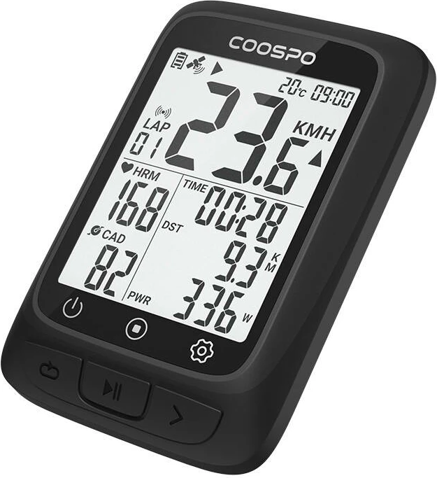 Kompjuter biçiklete Coospo BC107, GPS & ANT+, i zi