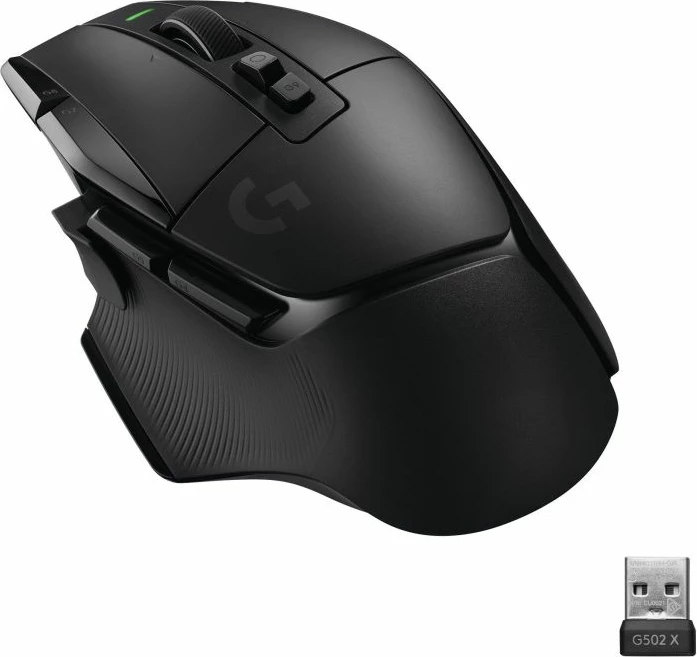 Maus gaming wireless Logitech G502 X LIGHTSPEED 910-006180, HERO 25K 25,600 DPI, 13 butona, USB-C, i zi