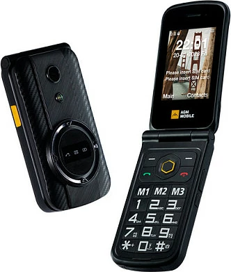 Celular AGM M8 Flip, Dual SIM, 2.8", 1500 mAh, IP68/IP69K, i zi