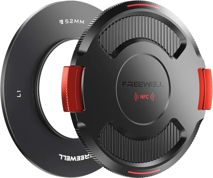 Unazë bazë filtri, Freewell FW-L1-BL52, 52 mm, alumini, kapak NFC