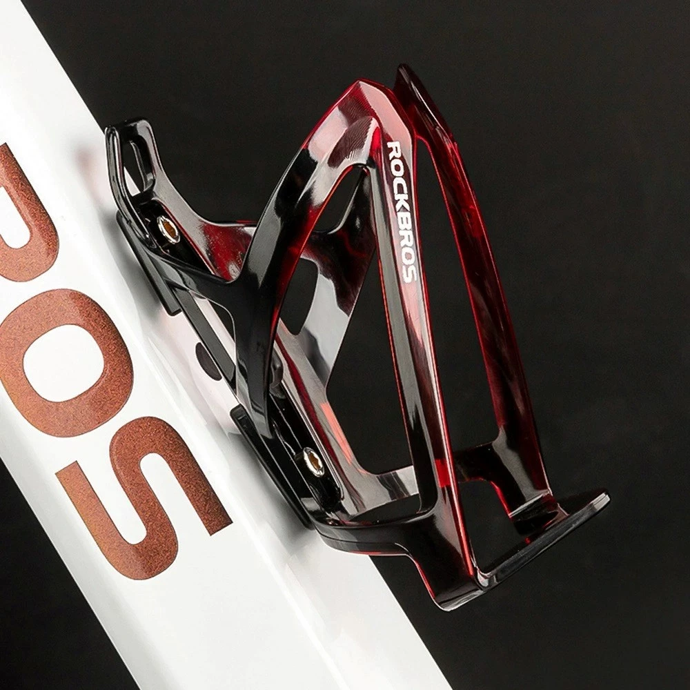 Mbajtës shishe për biçikletë Rockbros FK338, PC, zi/kuqe