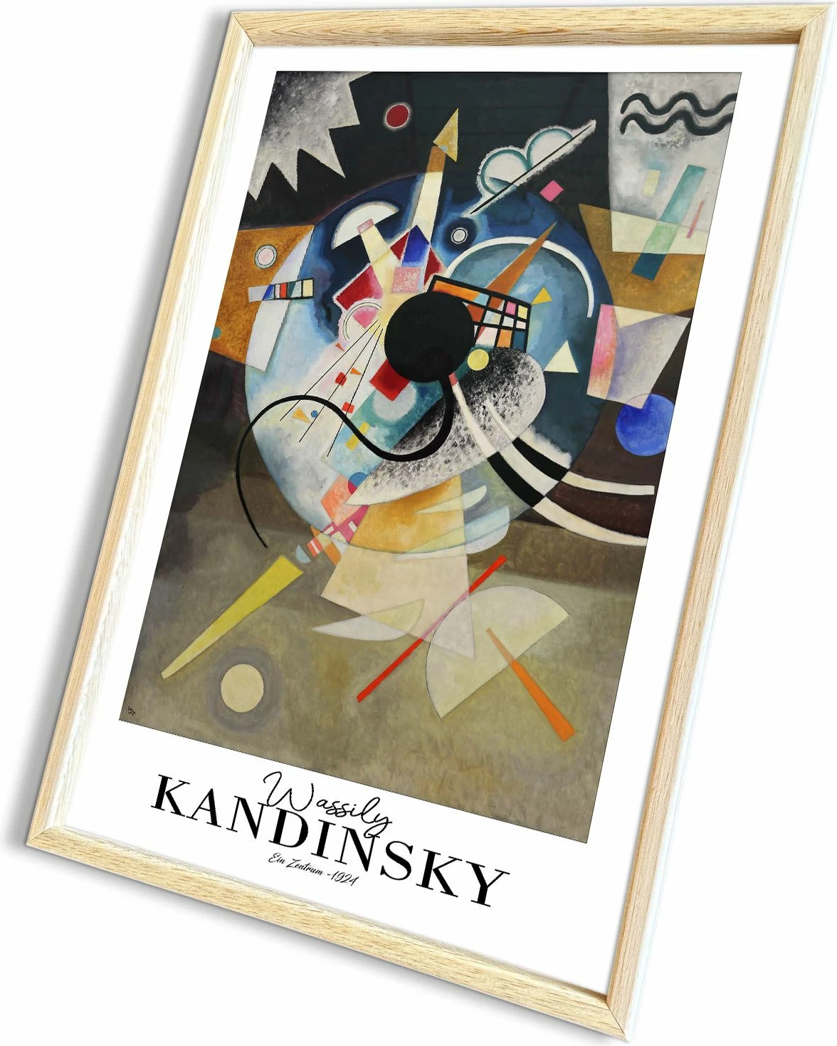 Pikturë dekorative me kornizë, Wallity, 4262AHSKANDINSKY-021, shumëngjyrëshe, 42x62cm