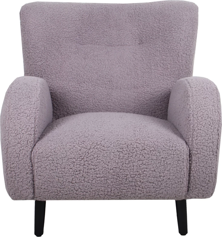 Fotel ONE ONLY, kadife gri, 84.5x89x93 cm