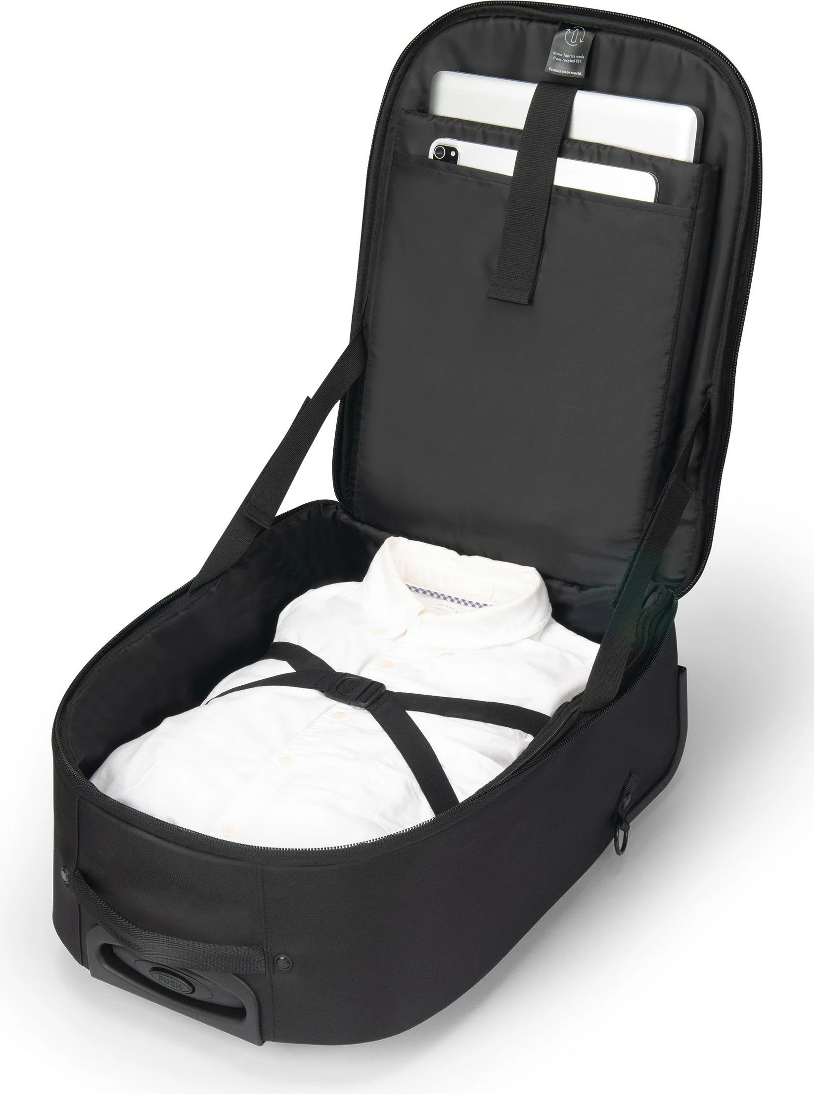 Shpinë DICOTA Eco CORE, 40.6 cm (16"), e zezë