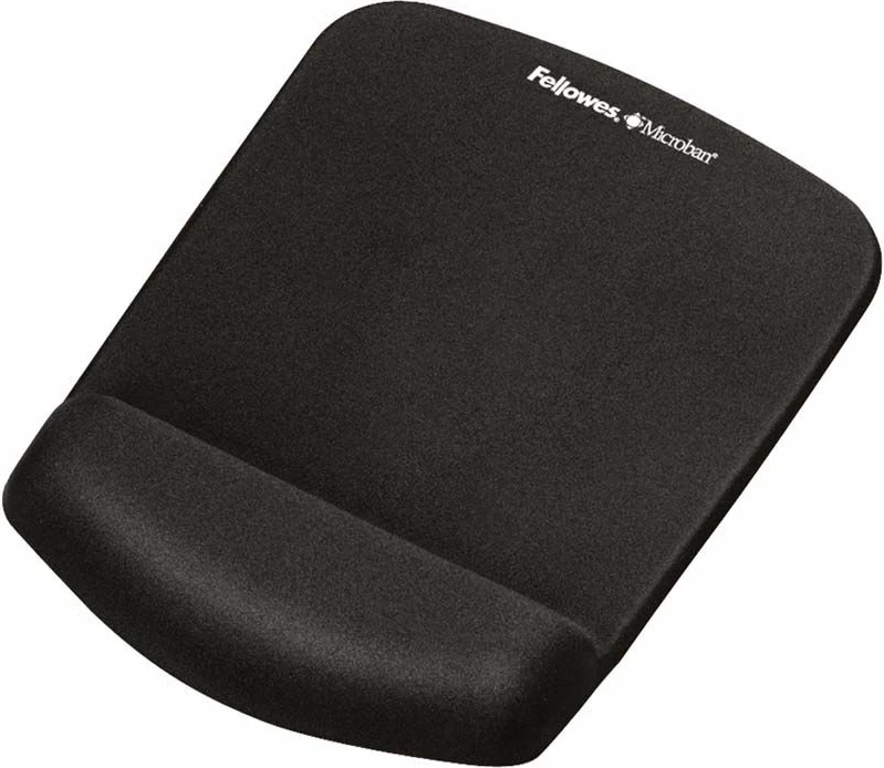 Mauspad Fellowes PlushTouch 9252003 24.5x20 cm me jastëk për kyç, zi
