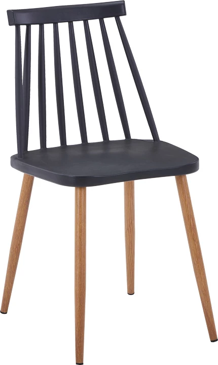 Set tavoline me dy karrige Julita-Aurora I, ngjyrë e zezë-natyrale, D60x73cm