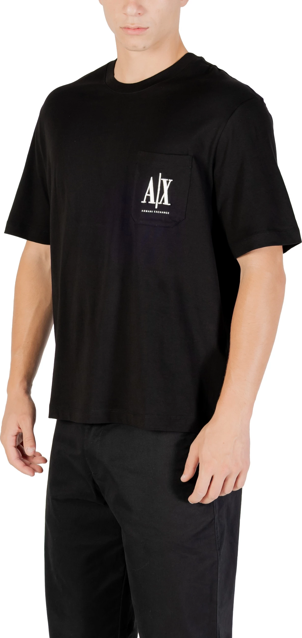 Maicë për meshkuj Armani Exchange XM000366 AF12308, e zezë [Madhësia: XS]