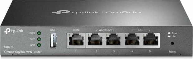 Router TP-LINK Omada ER605 Gigabit VPN, gri