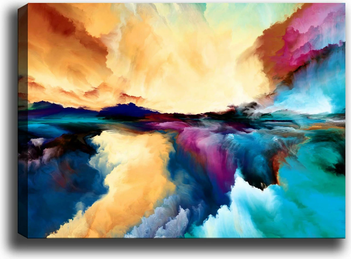 Pikturë dekorative në kanavacë, shumëngjyrëshe, 70x100cm