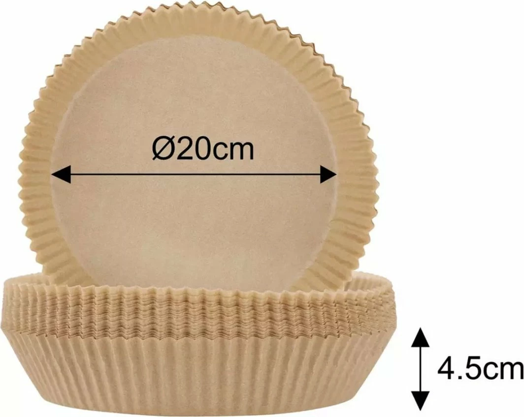 Insert letre për fritezë me ajër Klausberg KB-7780 20 cm, 100 copë, bezhë