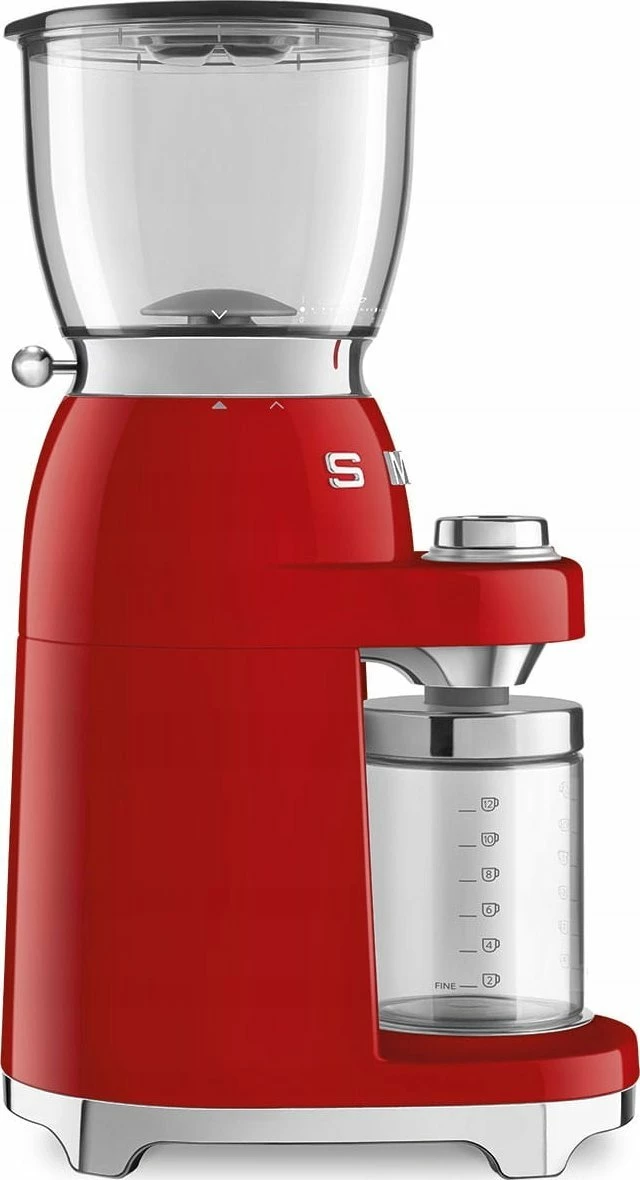 Mulli kafeje Smeg CGF11RDEU, 150 W, 30 nivele bluarjeje, 350 g, i kuq