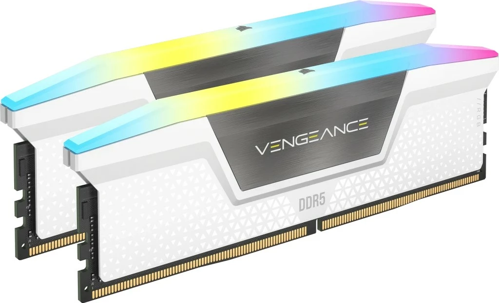 RAM Memorje Corsair Vengeance RGB 32GB (2x16GB) DDR5 6000MHz, e bardhë