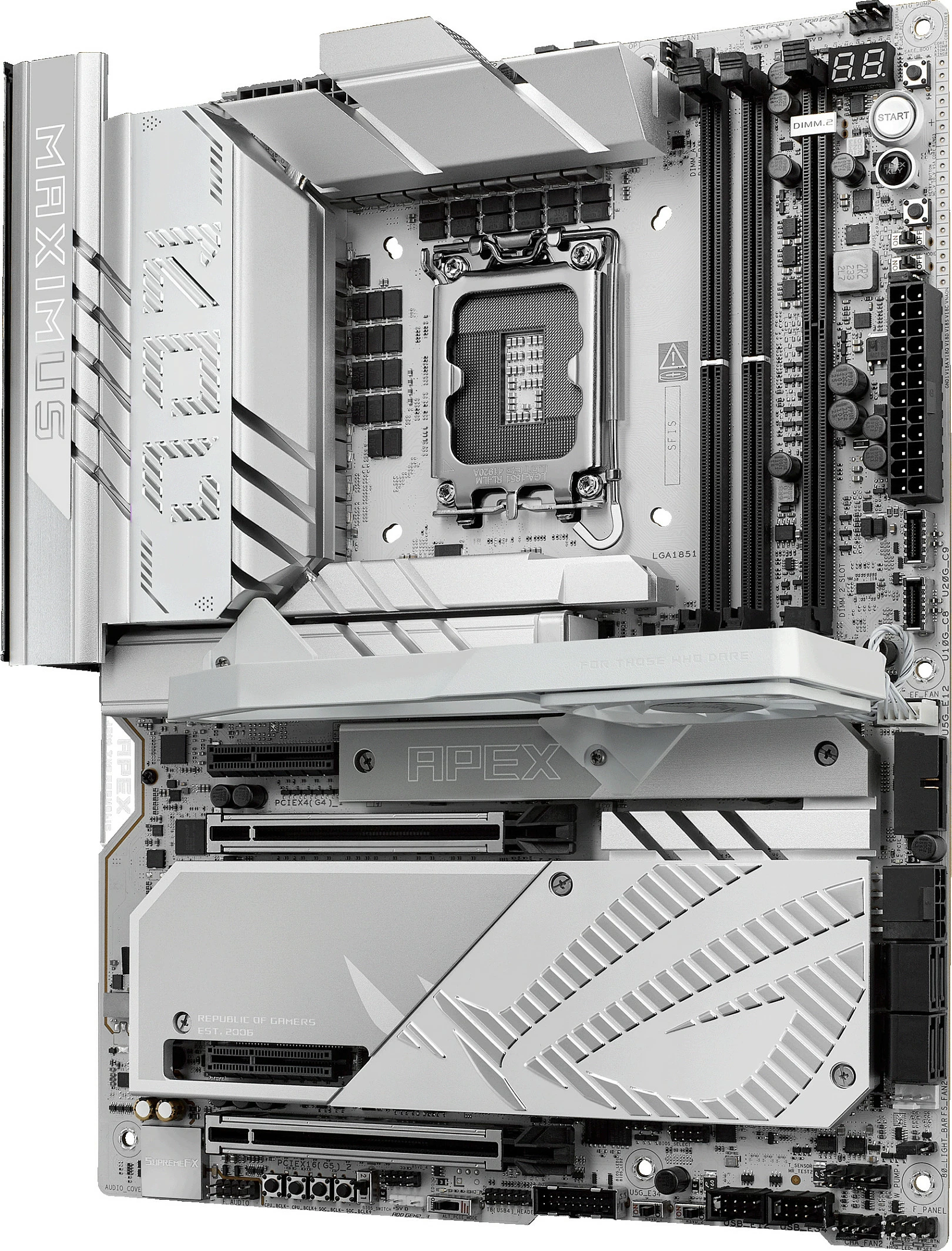 Pllakë amë ASUS ROG MAXIMUS Z890 APEX, Intel, LGA 1851, DDR5, 96 GB, gri