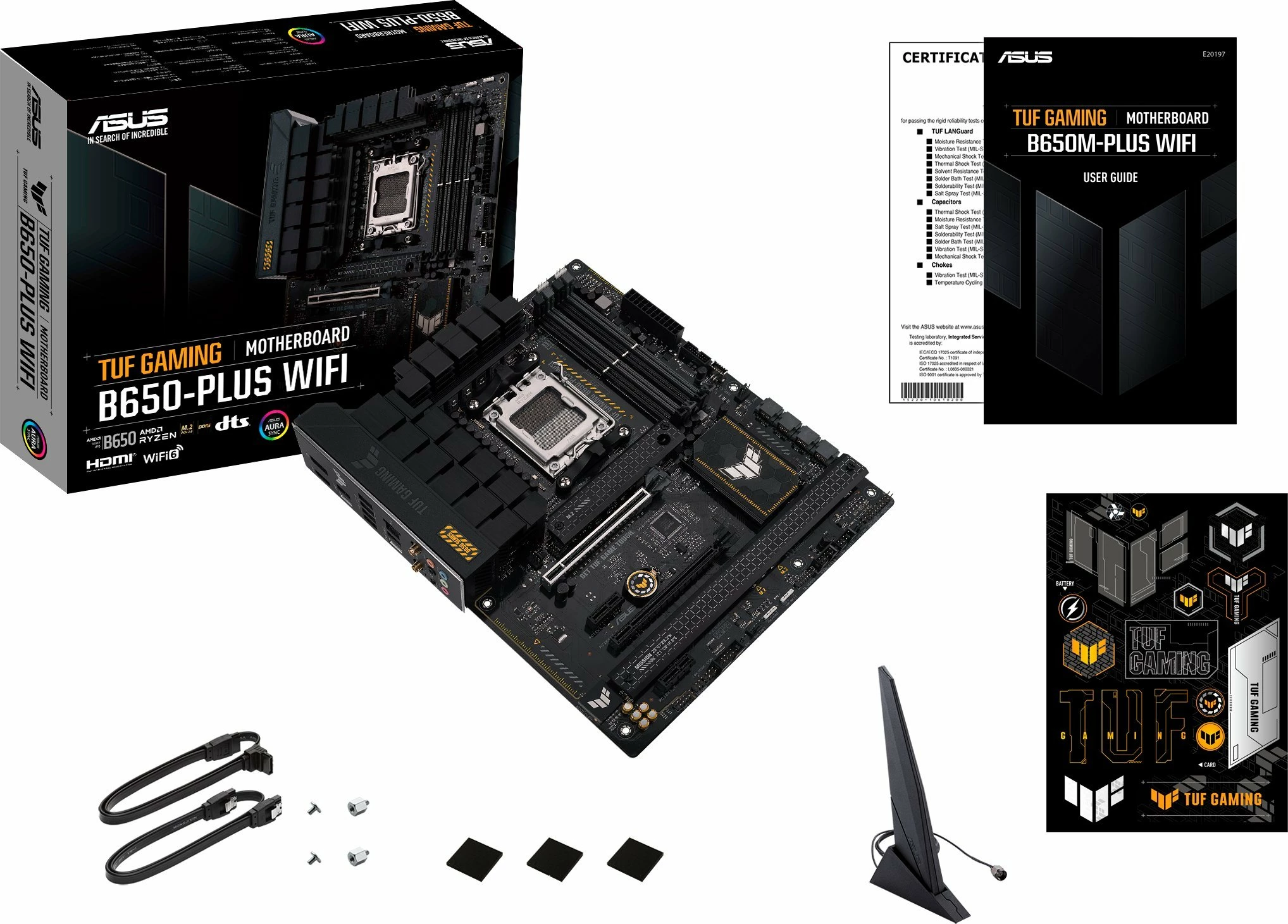 Pllakë amë Asus TUF Gaming B650-Plus WiFi, ATX, DDR5, AM5, WiFi 6/Bluetooth, e zezë