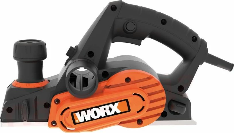 Planer elektrik Worx WX615 750 W, 82 mm, 0-3 mm, set me qese pluhuri dhe udhëzues paralel