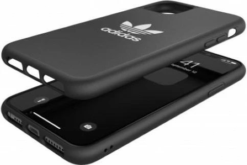 Mbështjellës Adidas OR Molded Case Basic për iPhone 11 Pro Max, zi dhe bardhë