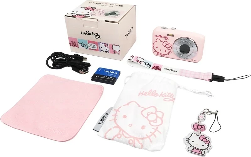 Aparat digjital Yashica DZ-100 Hello Kitty, Full HD, rozë