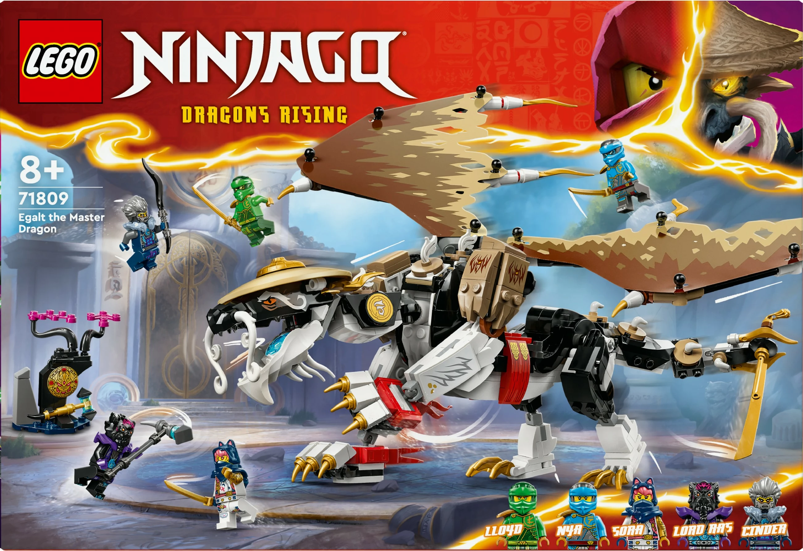Set ndërtimi LEGO NINJAGO Egalt the Master Dragon 71809, 532 pjesë, multingjyrësh