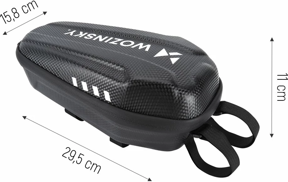 Çantë timoni për trotinet Wozinsky WSB4BK, 3L, EVA, e zezë