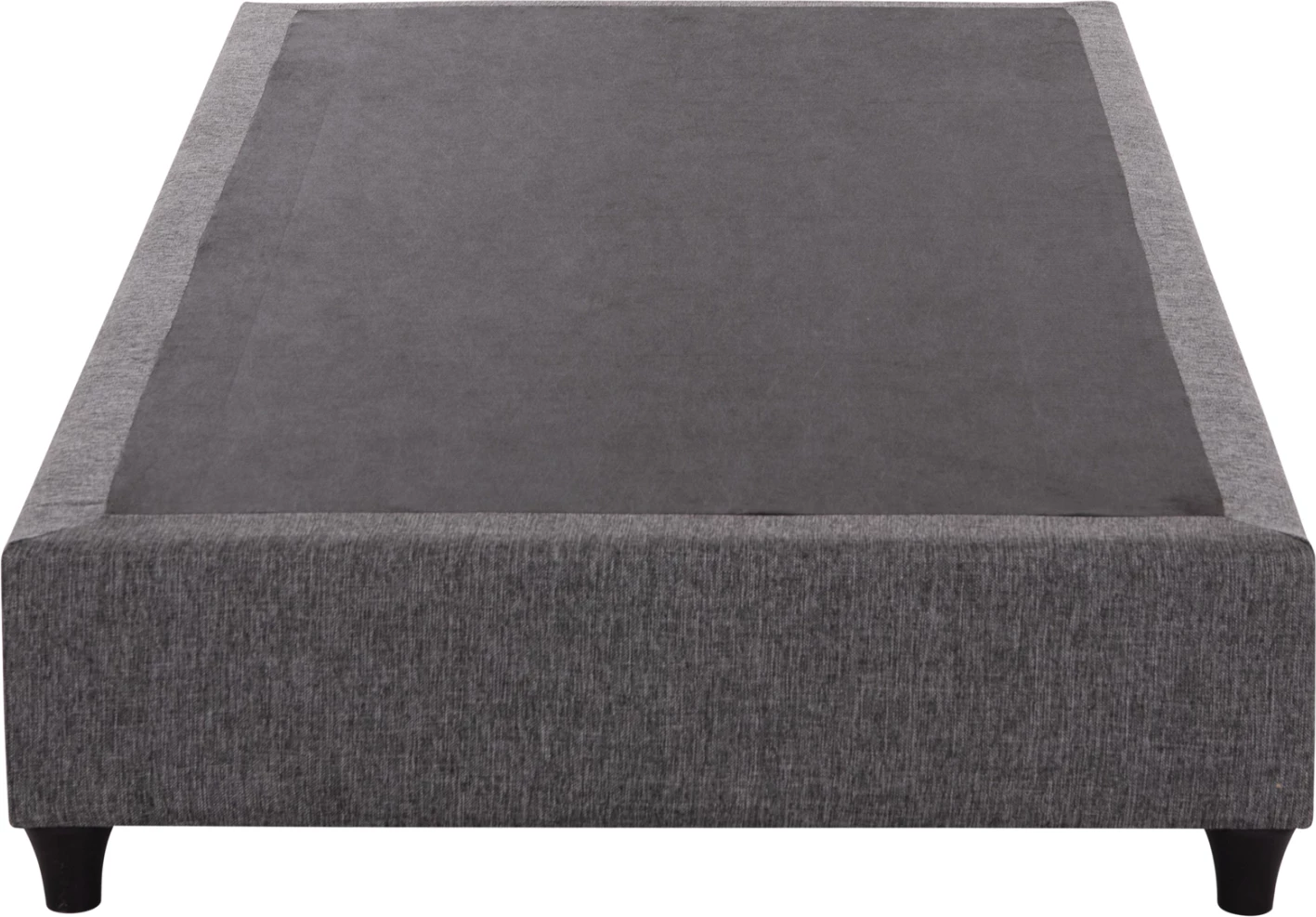 Shtrat njësh SIGGY, stof gri, pa hapësirë magazinimi, për dyshek 90x200cm