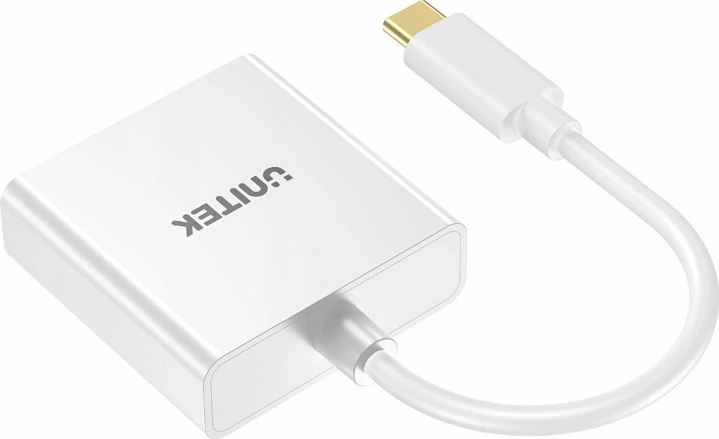 Adapter Unitek V1429A01 USB-C në DVI, 15 cm, i bardhë
