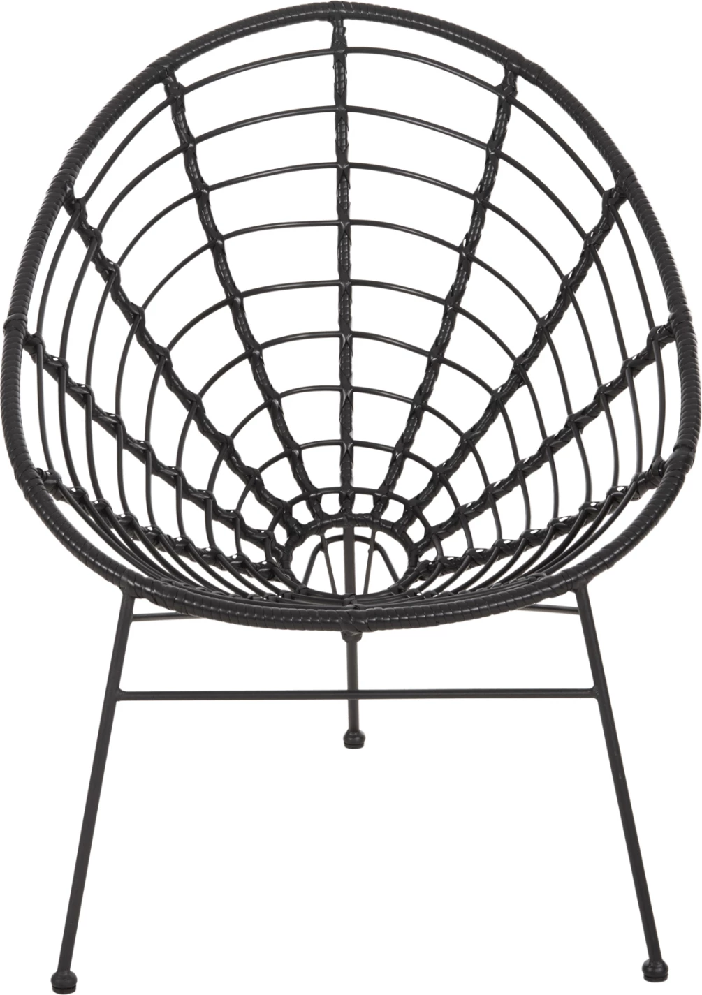 Karrige ALLEGRA lloj foleje FH5458.12 metal i zi - thurje e zezë 73x78x88H cm