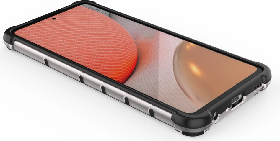 Mbështjellës Hurtel Honeycomb Case për Samsung Galaxy A72 4G, transparent