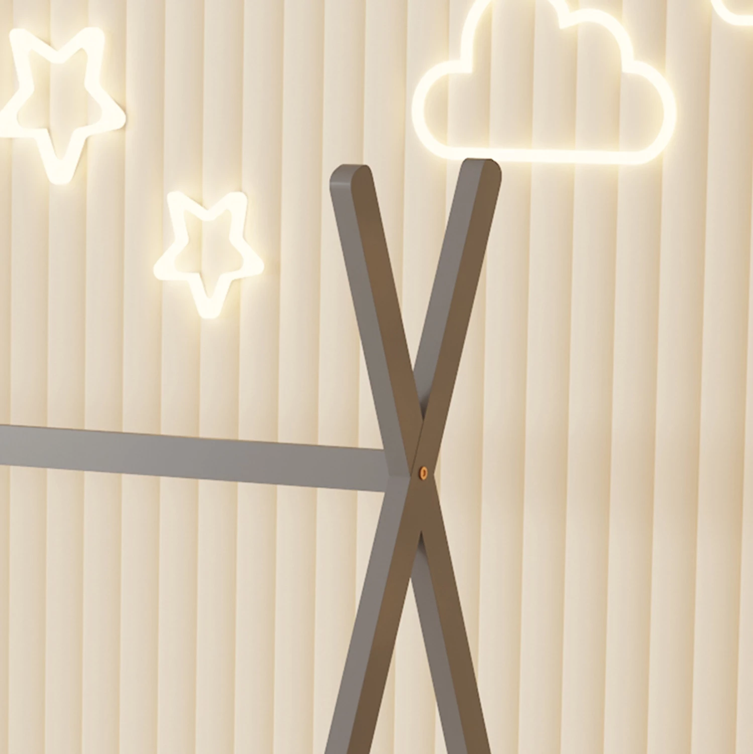 Krevet për fëmijë MUNK FH681.05 t.MONTESSORI dru pishe i fortë në gri- 190x90cm