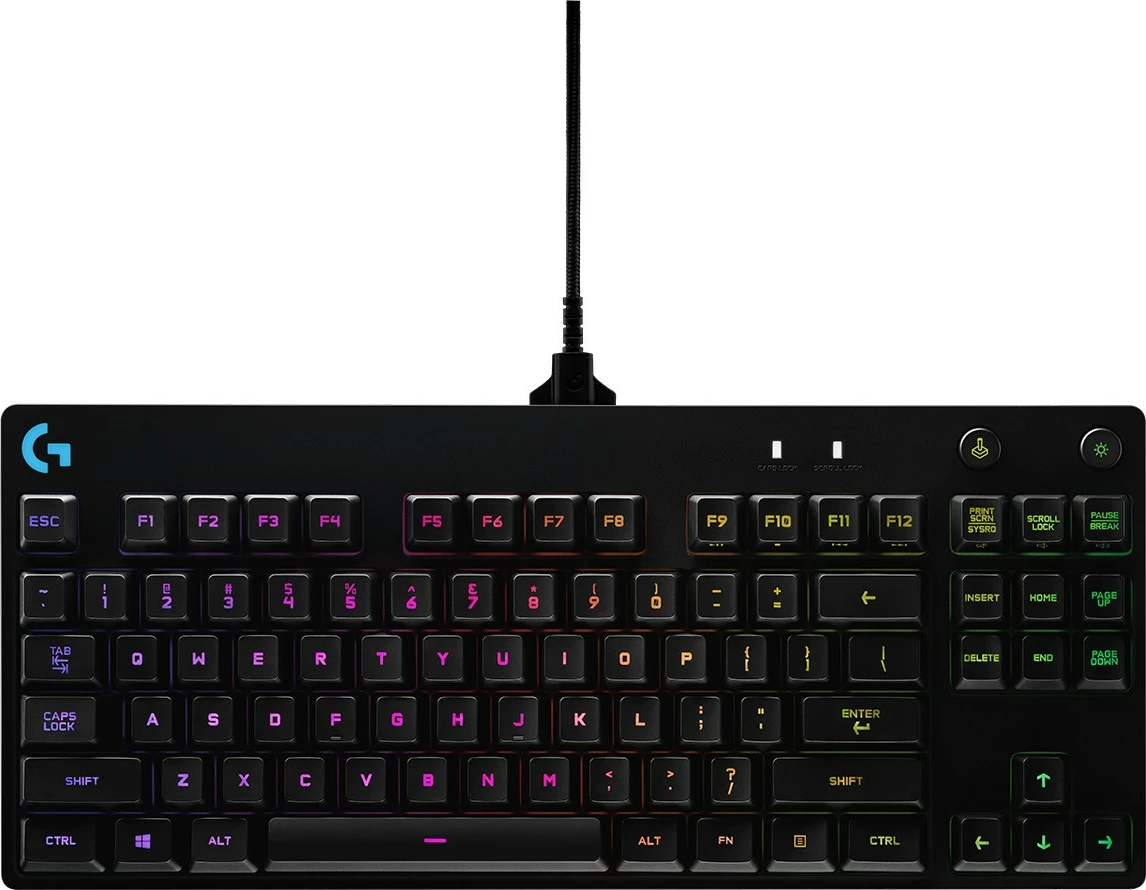 Tastierë mekanike Logitech G PRO, RGB, gaming, e zezë