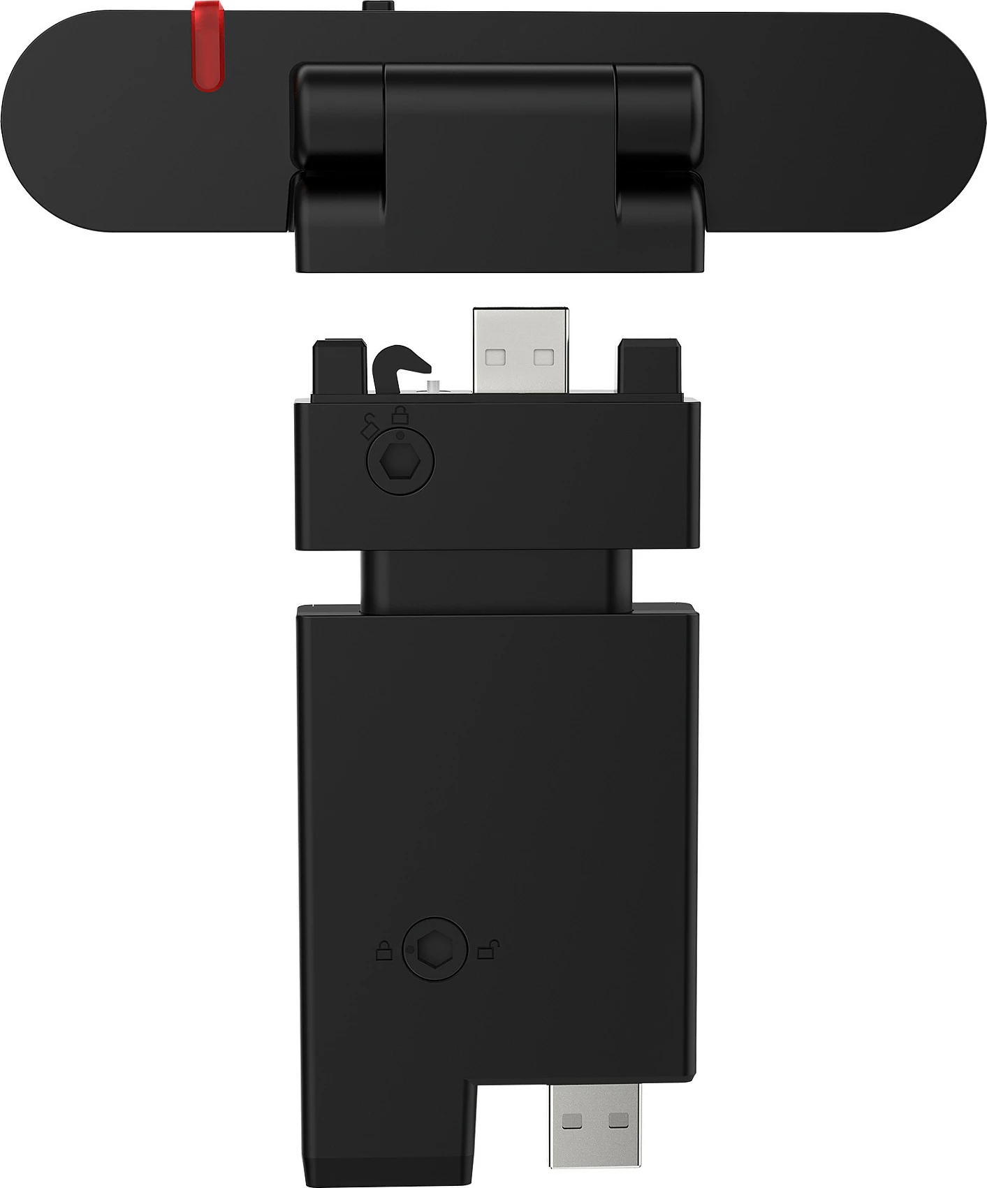 Webcam Lenovo ThinkVision MC60, Full HD 1080p, USB, me mikrofon, e zezë