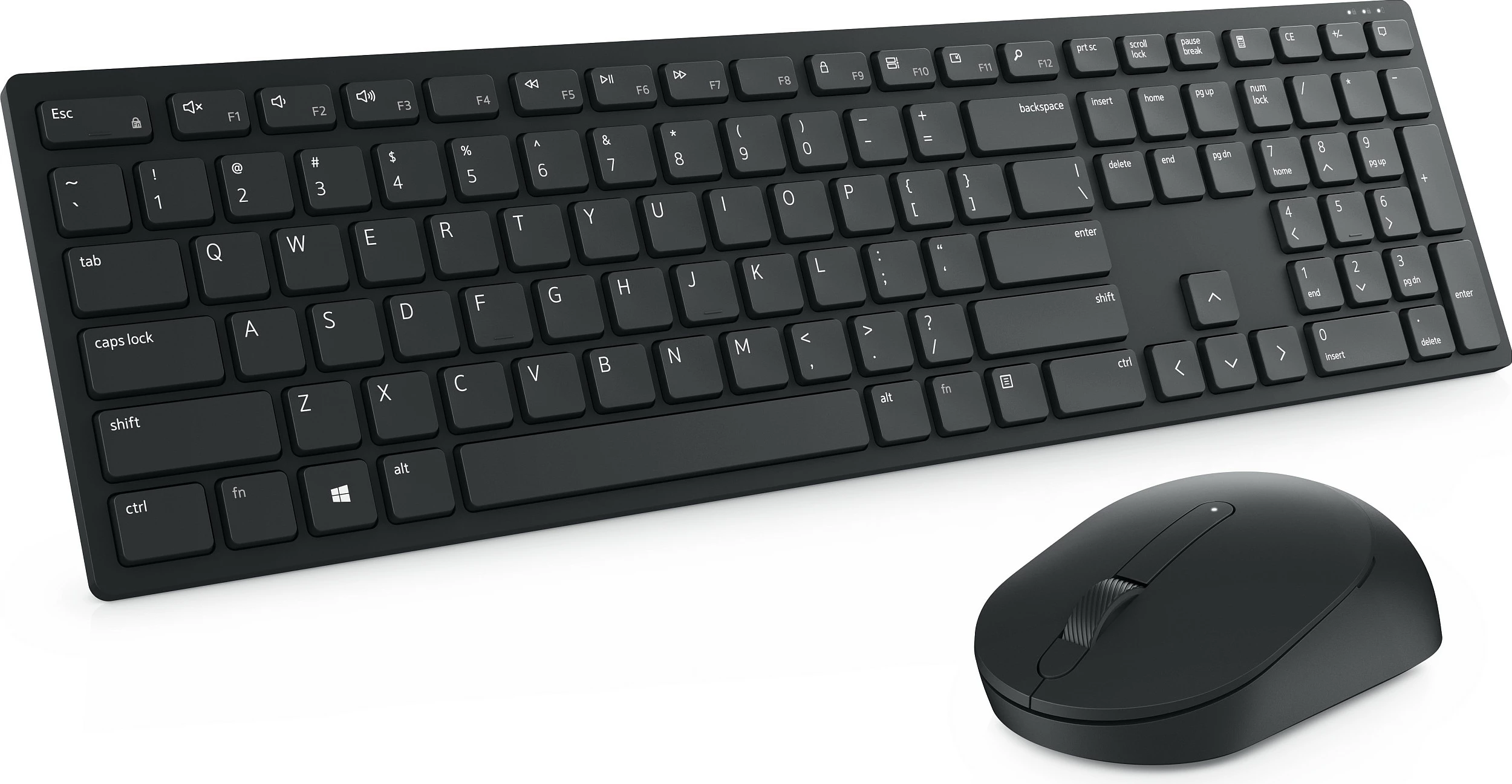 Tastierë dhe maus DELL KM5221W, Wireless, QWERTY, Zi