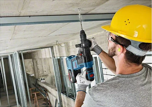 Çekiç shpues me bateri Bosch 0 611 910 00G, SDS Plus, 18V, 2.6J, Brushless, i zi/jeshil