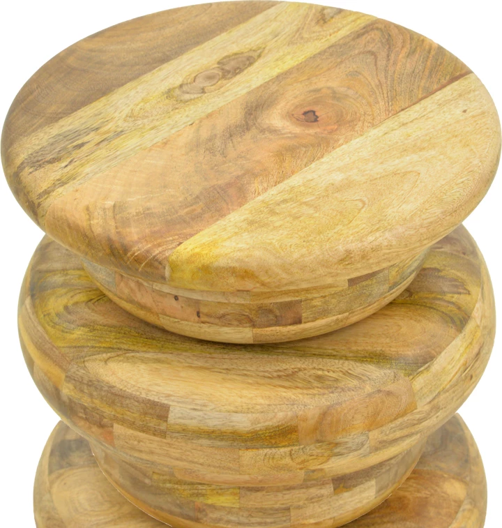 Tavolinë anësore Circena, dru mango natyral, 40x45cm