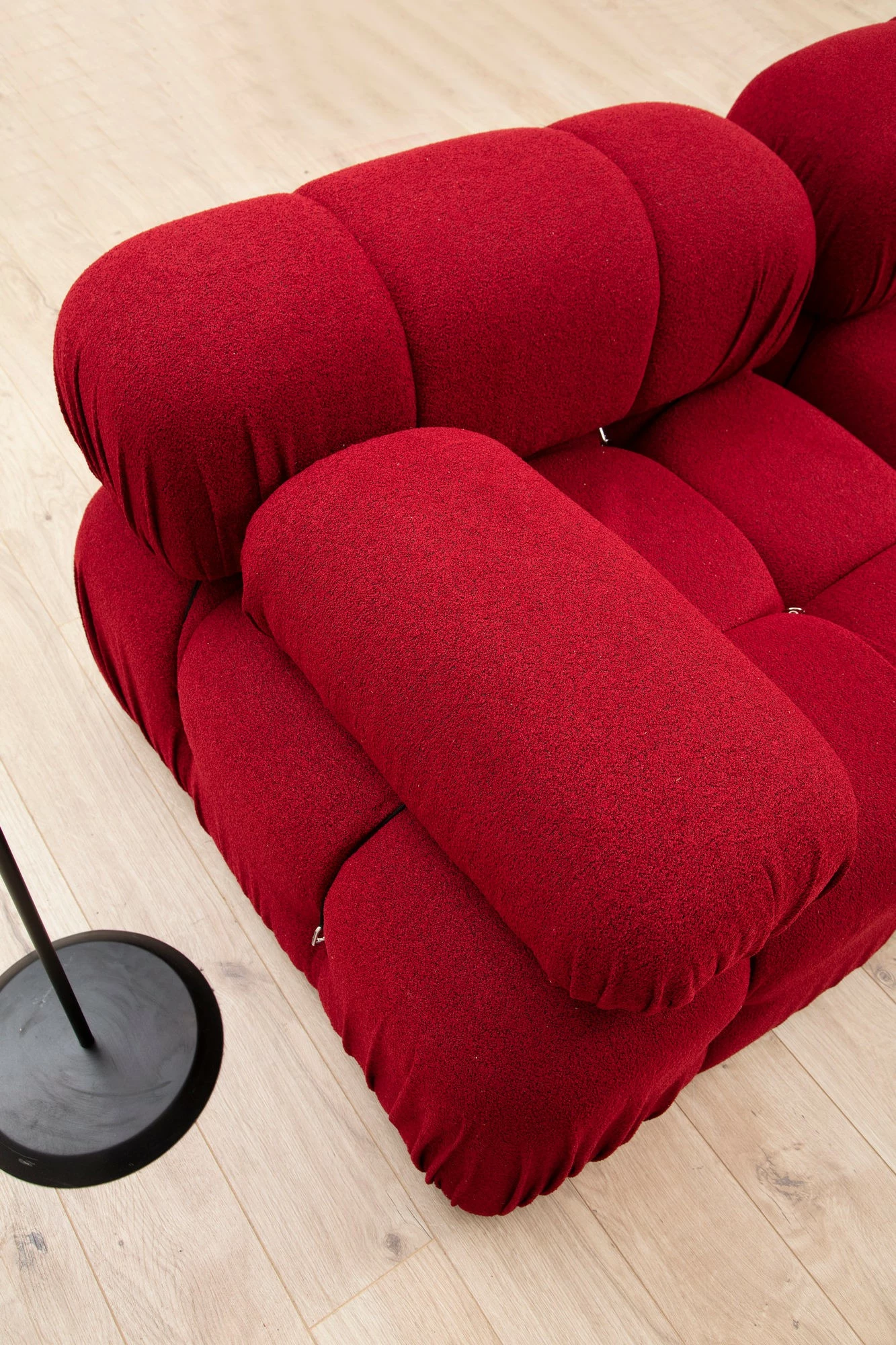 Kënd-sofë Bubble, ngjyrë e kuqe, Atelier del Sofa (L1-O1-1R-Puf)