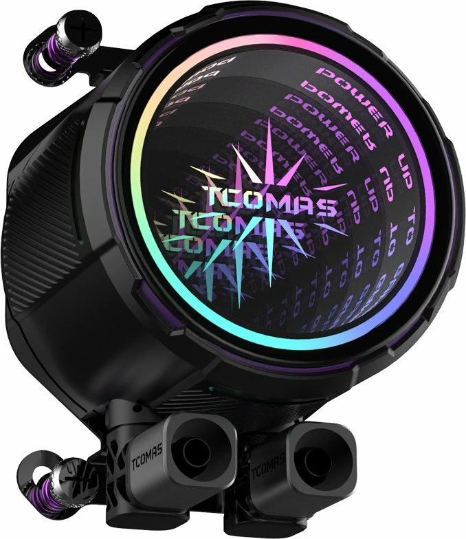 Ftohës me ujë AIO për CPU Tcomas LA200 360, radiator 360mm, 3x120mm ARGB PWM, i zi