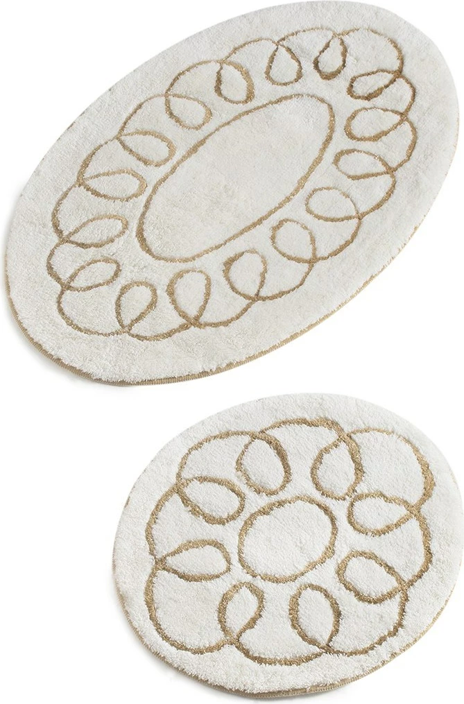 Set tapetash për banjo akrilik (2 copë), Mijolnir, Safir - ecru