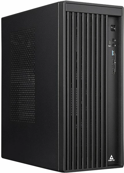 Kasë Chieftec BS-20B-OP mini tower uATX/Mini-ITX, pa PSU, USB-C, pa dritare, e zezë