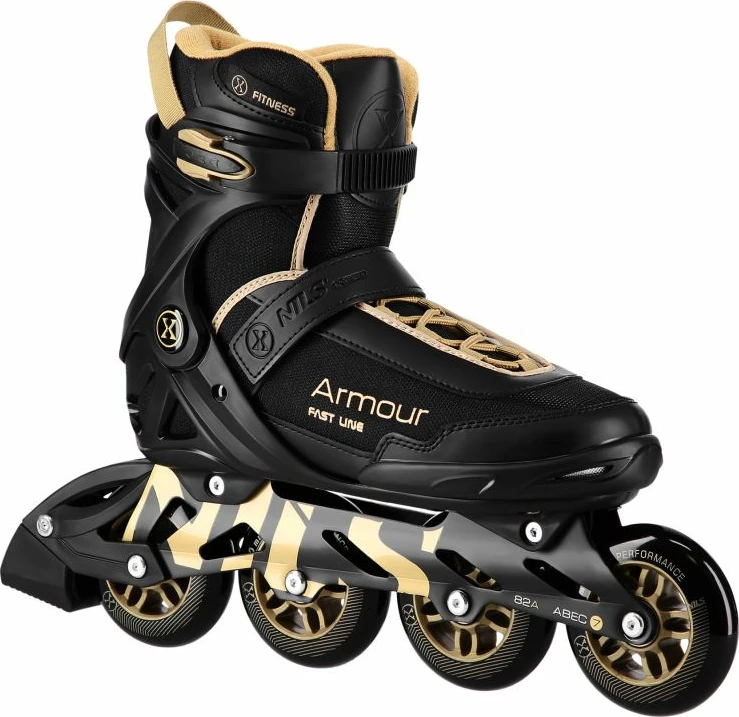 Rollera Nils Extreme ARMOUR Black and Gold, 42, të arta
