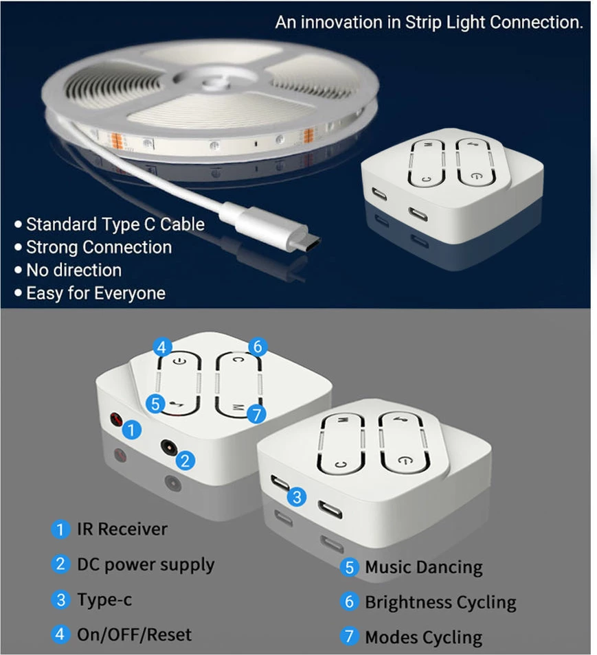 Drita Led SONIT RGBIC 2 Neon-WIFI (Bardhë, 5M 150LED)