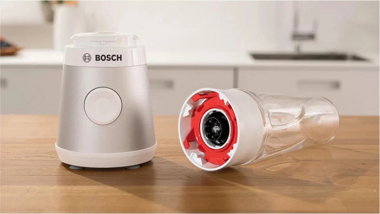Blender Bosch MMB 2111T, 800ml, USB-C, ngjyrë argjendi