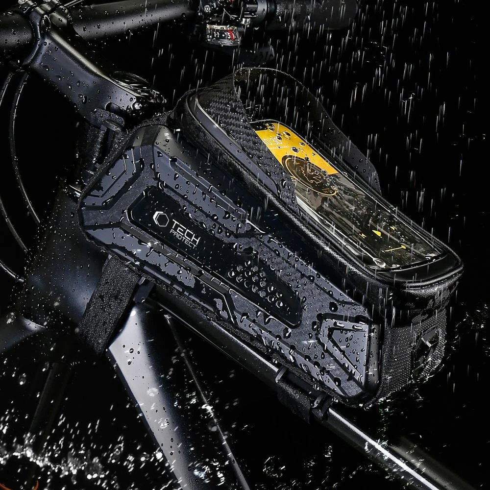 Çantë biçiklete Tech-Protect V2 me hapësirë për telefon, 1.2L, e zezë