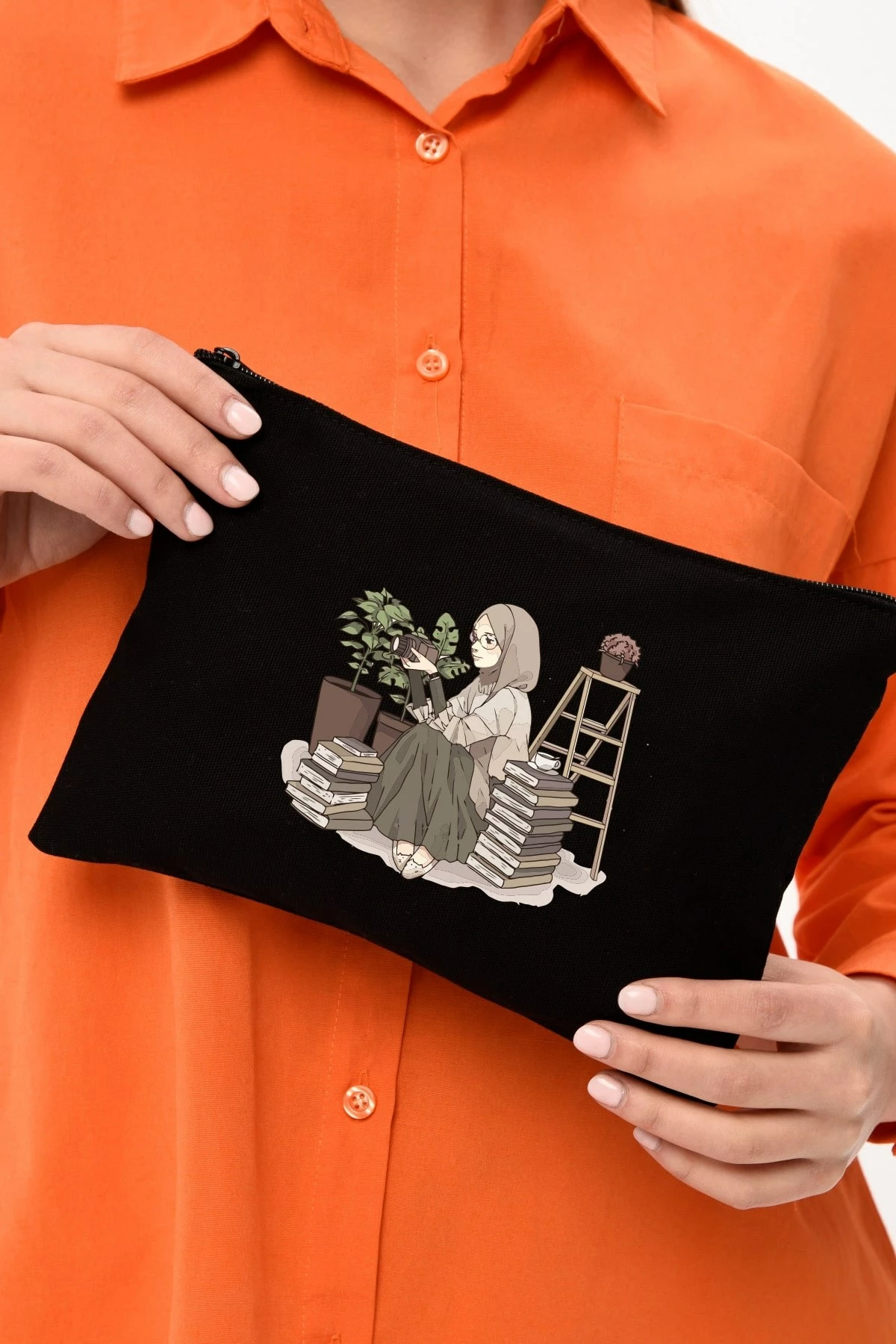 Çantë make-up Zoozie Bags, e zezë, 25x18cm