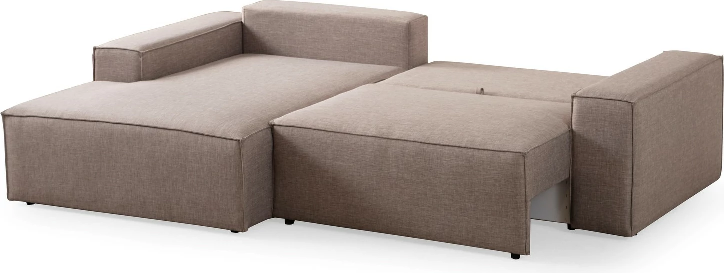 Kënd-sofë krevati Atelier del Sofa, Pırlo kënd majtas, kafe