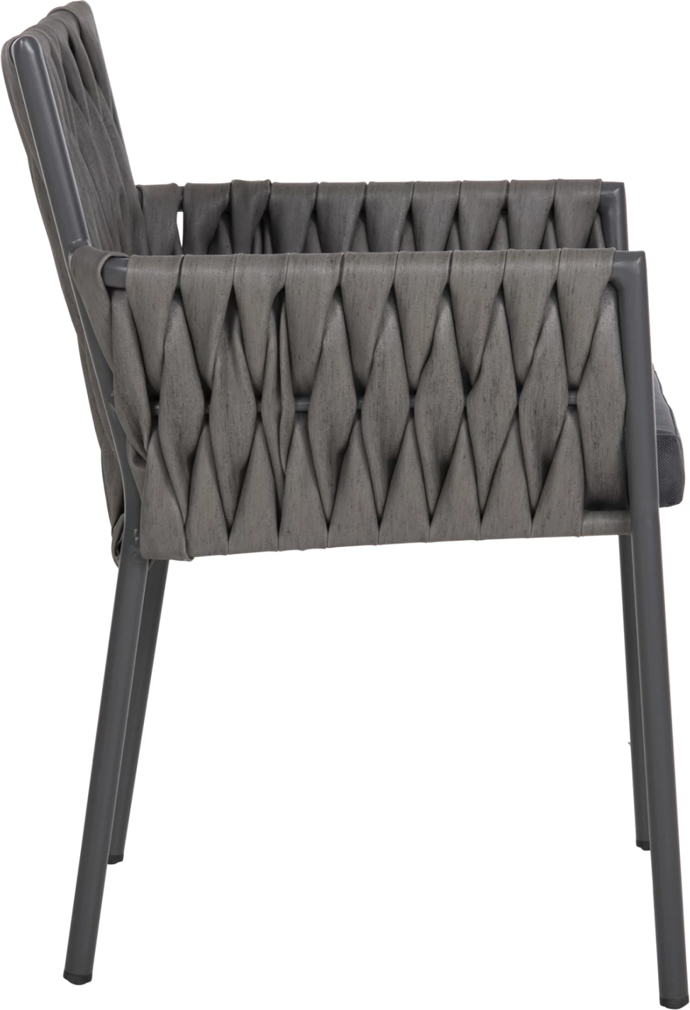 Karrige alumini MARTIN FH5564.12, kornizë antracit dhe ratan sintetik antracit, 56x56x80H cm