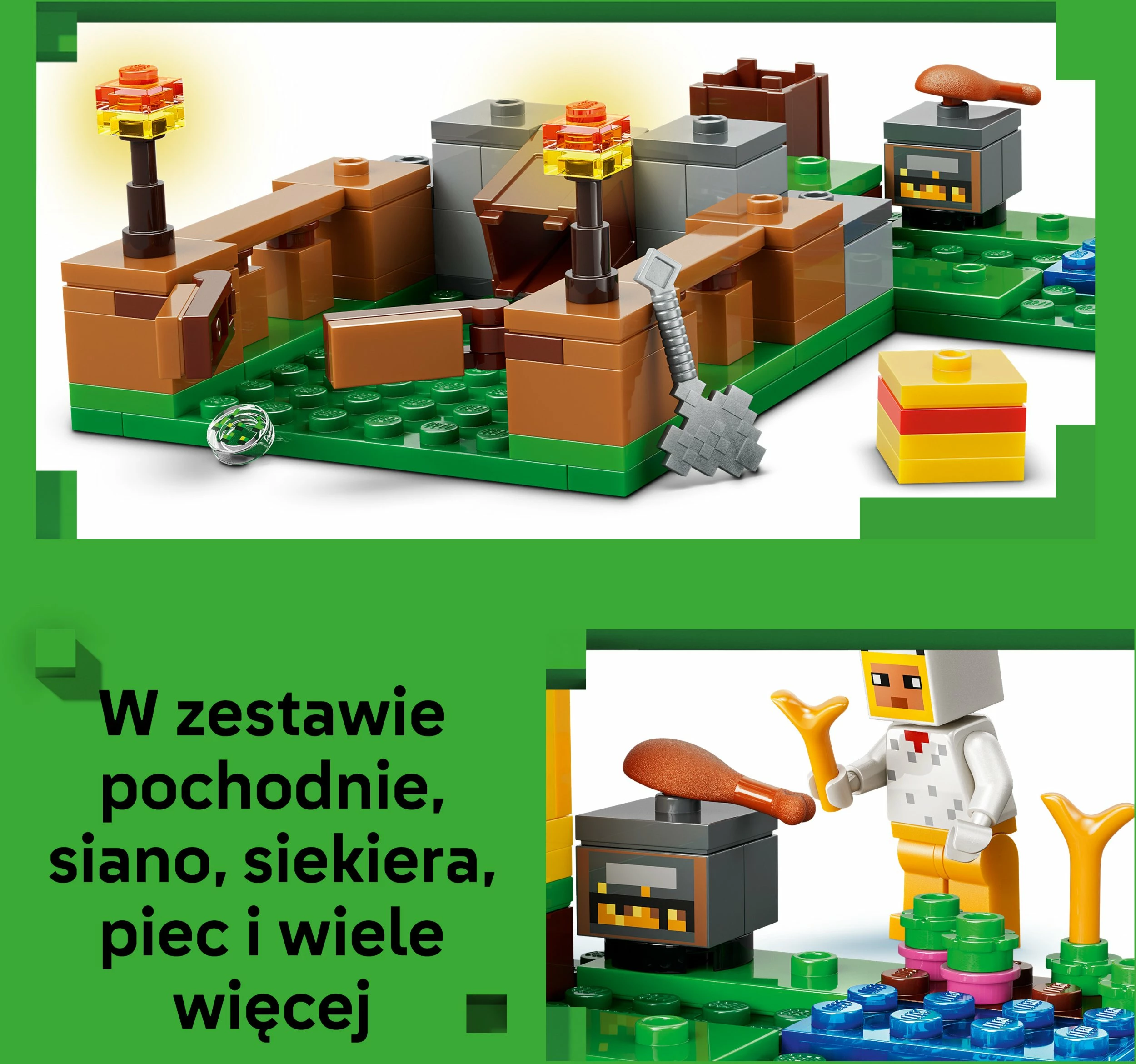 Set LEGO Minecraft Chicken Farm 21585, 233 copë