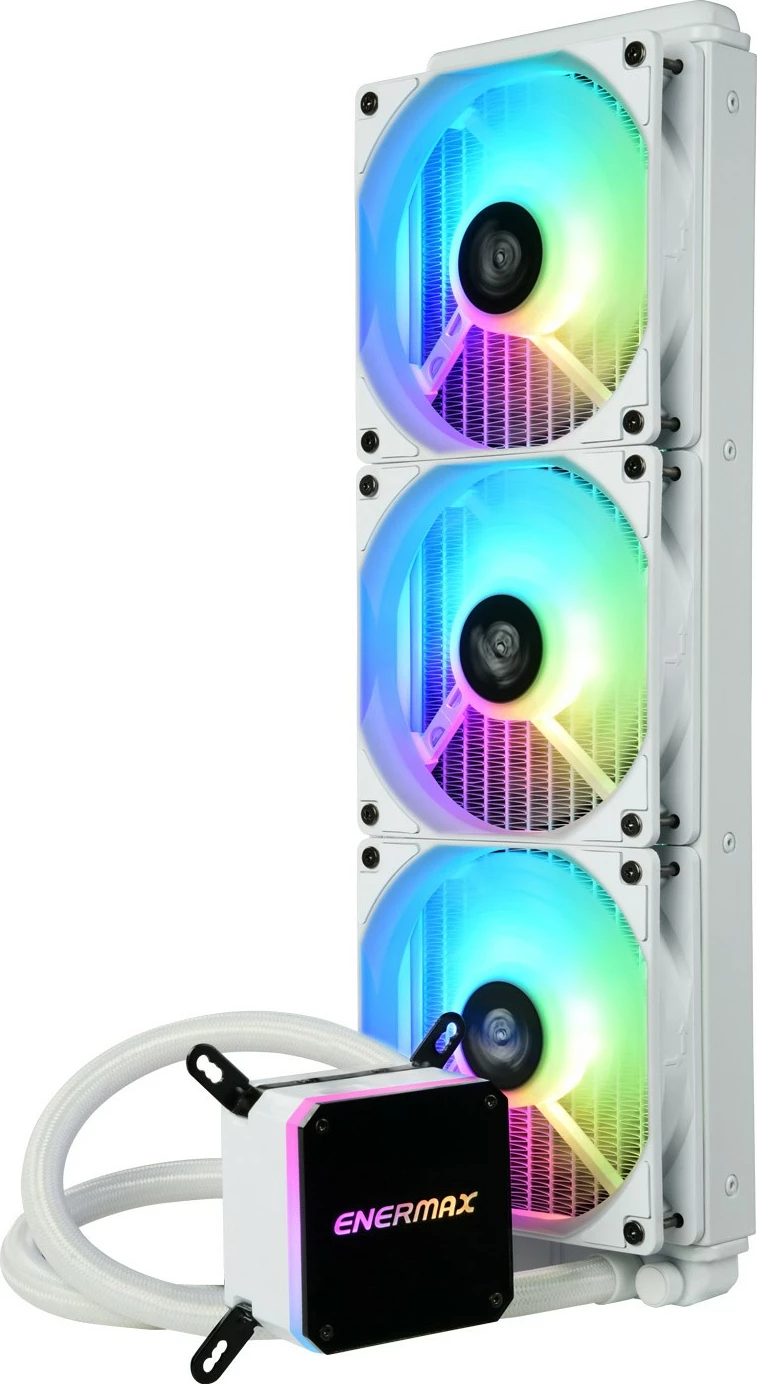 Kasë ftohëse uji Enermax LiqMax III ELC-LMT360-W-ARGB, 360mm, e bardhë, ARGB