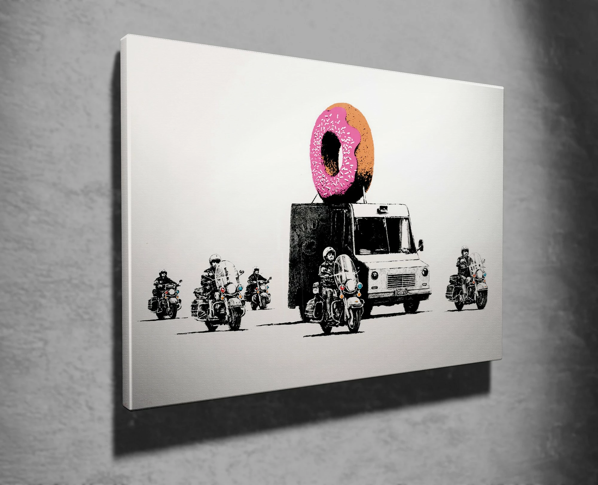 Pikturë dekorative në kanavacë, shumëngjyrëshe, Banksy, WY58, 70x100cm