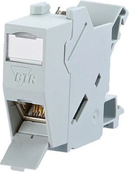Modul RJ45 për shinë DIN METZ CONNECT 1309426003-E, 10GbE/PoE, gri